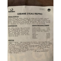 Gibian d'eau repro 25 kg